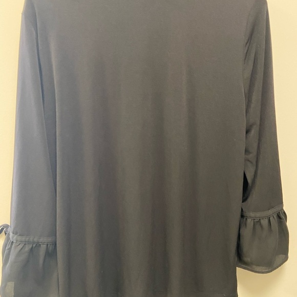 Karl Lagerfeld black blouse women’s size medium - Picture 6 of 7